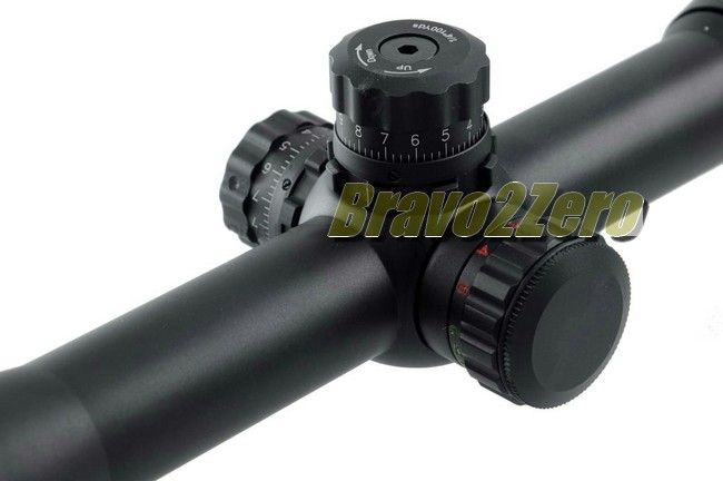 Center Point 4 16x40 Adventure Class Red Green Mil Dot AO Rifle Scope 