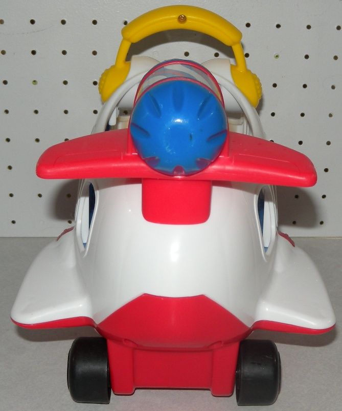 Little People Spin n Fly Airplane Jet Sounds Lights Complete Fisher 