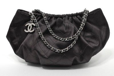   Evening Bag w/Box Recpt Ribbon Tags Virtually NU Silver Chain  