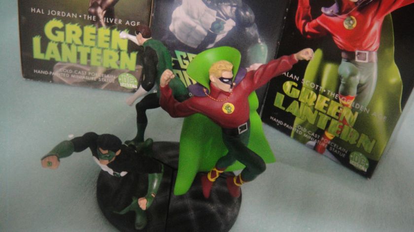 HAL JORDAN ALAN SCOTT KYLE RAYNER★THE GREEN LANTERN Mini STATUE SET 