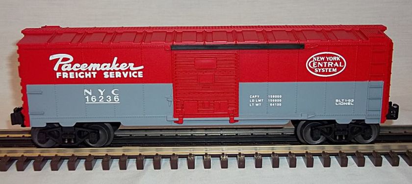 92 Lionel New York Central Pacemaker Freight Service Box Car 6 16188 