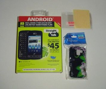 Straight Talk LG Optimus Q Android Prepaid Cell Phone New in box 