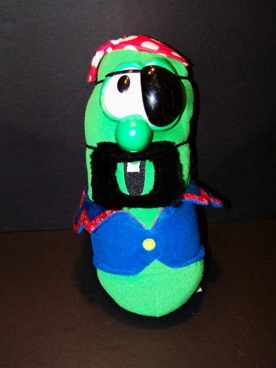 FISHER PRICE VEGGIE TALES PLUSH PIRATE LARRY BOY DOLL  