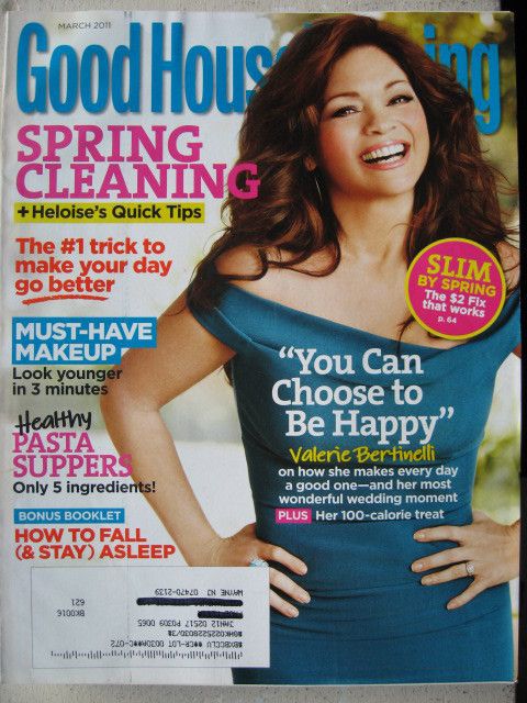 VALERIE BERTINELLI ~ MARY CLEMONS 3/11 MARCH 2011 GOOD HOUSEKEEPING 