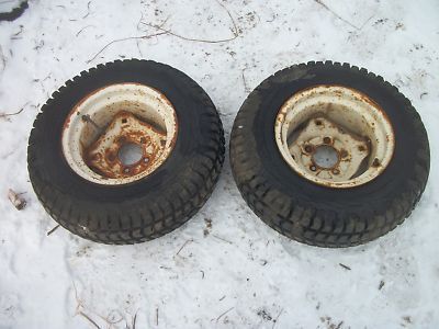 CUB CADET 122 REAR RIMS AND TIRES 23X8.50 12  