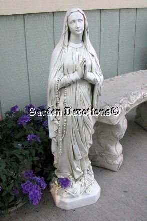 Stunning OUR LADY LOURDES 36 Mary Garden Statue NICE  