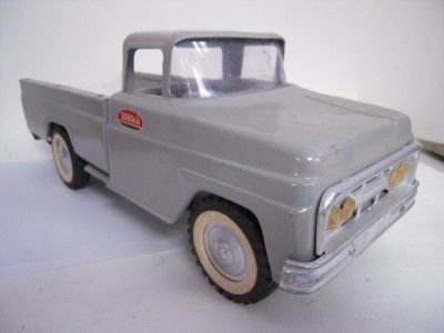 VINTAGE TONKA PRESSED STEEL GRAY PICK UP TRUCK  