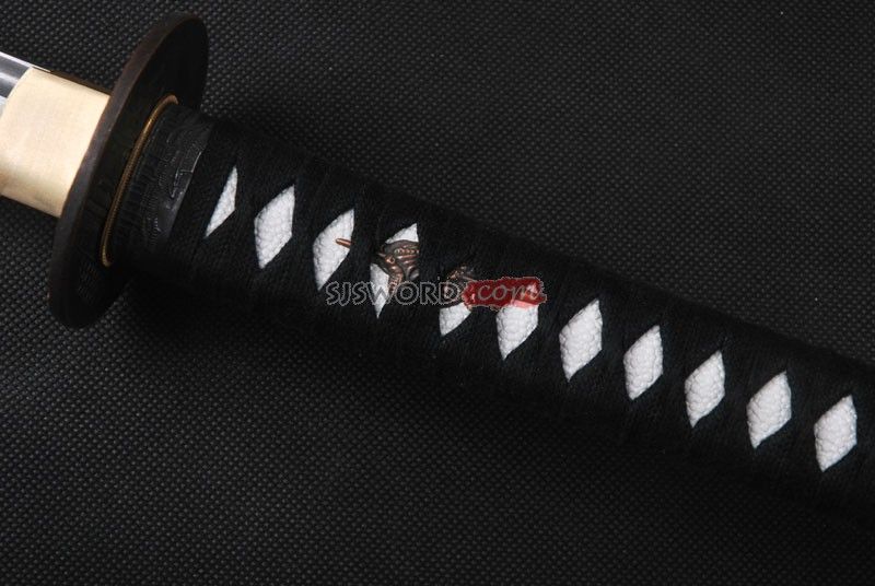 Japanese Handmade Folded steel samurai sword katana sharp edge can cut 