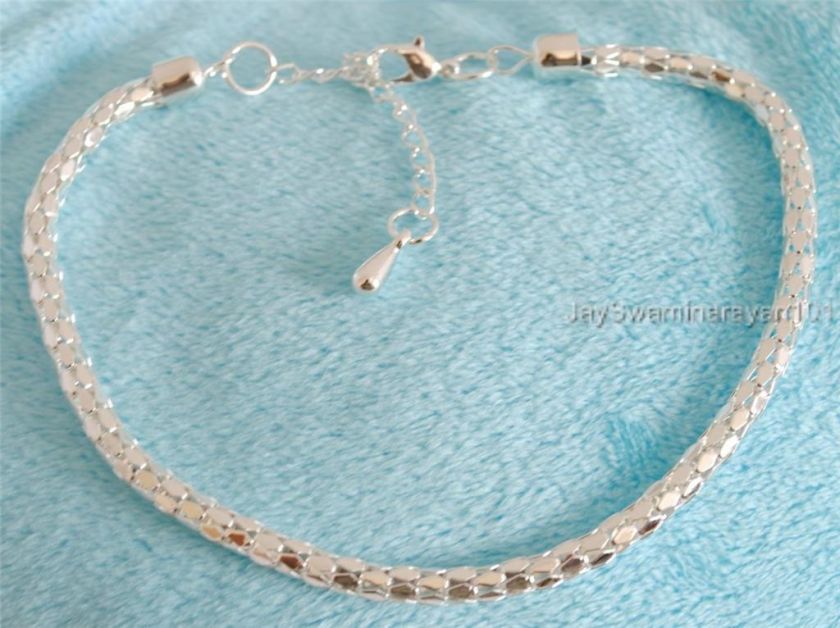 Fashion Ankle Bracelet Anklet Adjustable Silver Tone BN  