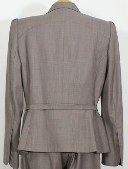 NWT ANNE KLEIN Black Blush Belted Flared Pant Suit 14  