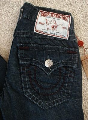 on a brand new, 100% authentic True Religion mens Ricky super T jeans 