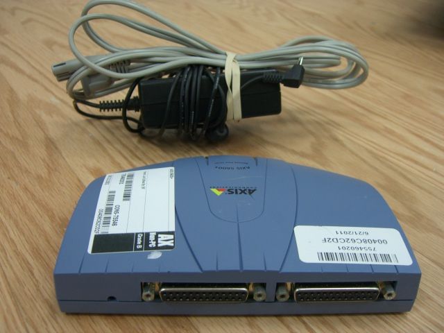 Axis 5600+ Network Print Server 0129 001 02 w/ A/C Adapter  