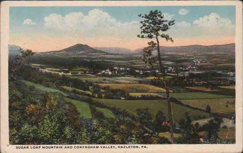   Loaf Mountain and Conyngham Valley Hazleton Pennsylvania PA  