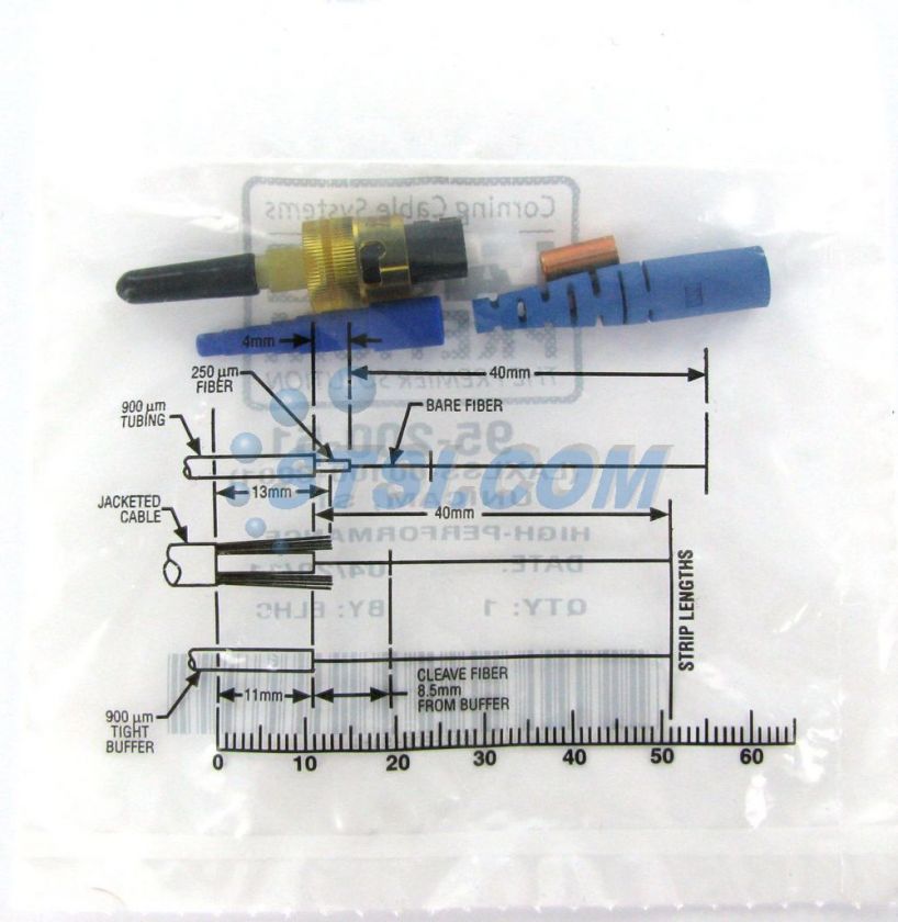 Corning Unicam ST SM Pretium Fiber Optic Connector 95 200 51 Ceramic 