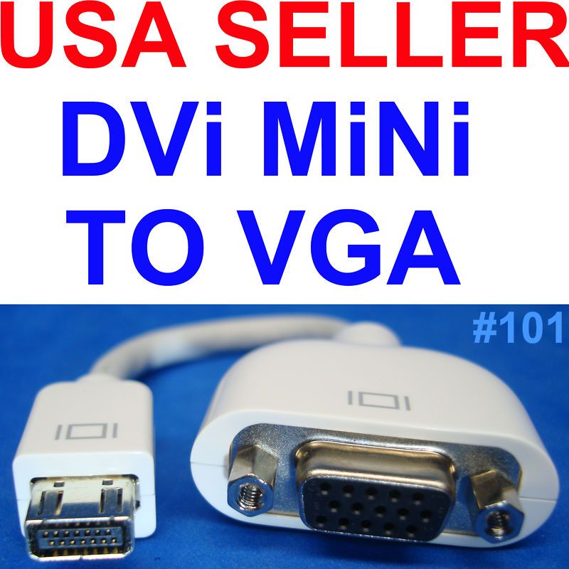 DVI TO MINI VGA MAC VIDEO DISPLAYPORT OUTPUT USA SELLER  