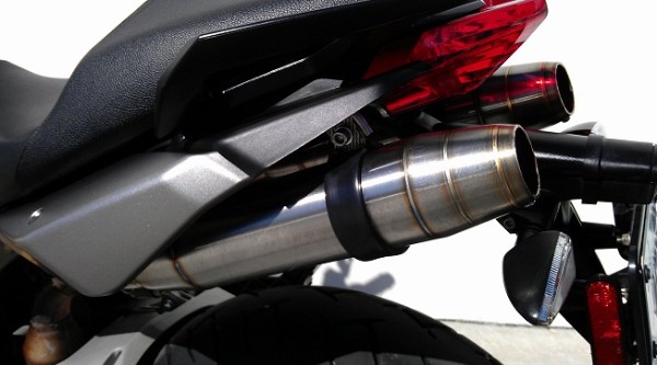   APRILIA DORSODURO 750 GPR DEEPTONE INOX WITH Y PIPE MADE ITALY  