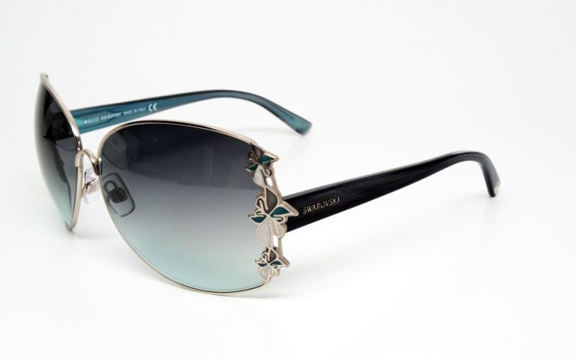 SWAROVSKI SK0010/S AQUARELLE SW10 SILV/BLK 16 SUNGLASS  