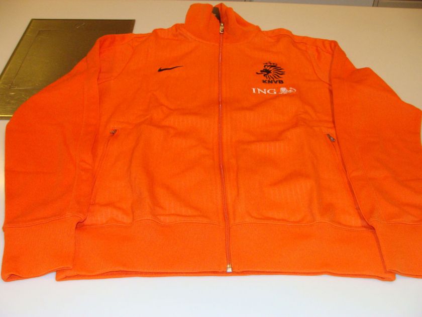 UEFA 2012 Euro Cup Track Top Jacket Nike L Dutch Netherlands Orange FZ 