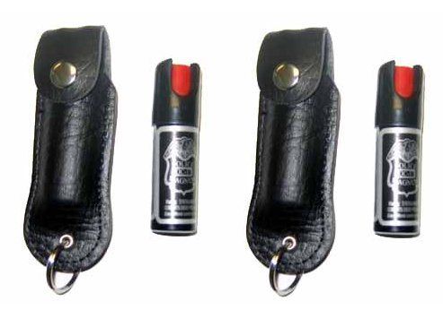 Police OC 17 Pepper Spray Keychains w/ case fits mace  