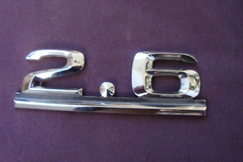 1991 MERSEDES 2.6 REAR TRUNK CHROME EMBLEM LOGO FACTORY  