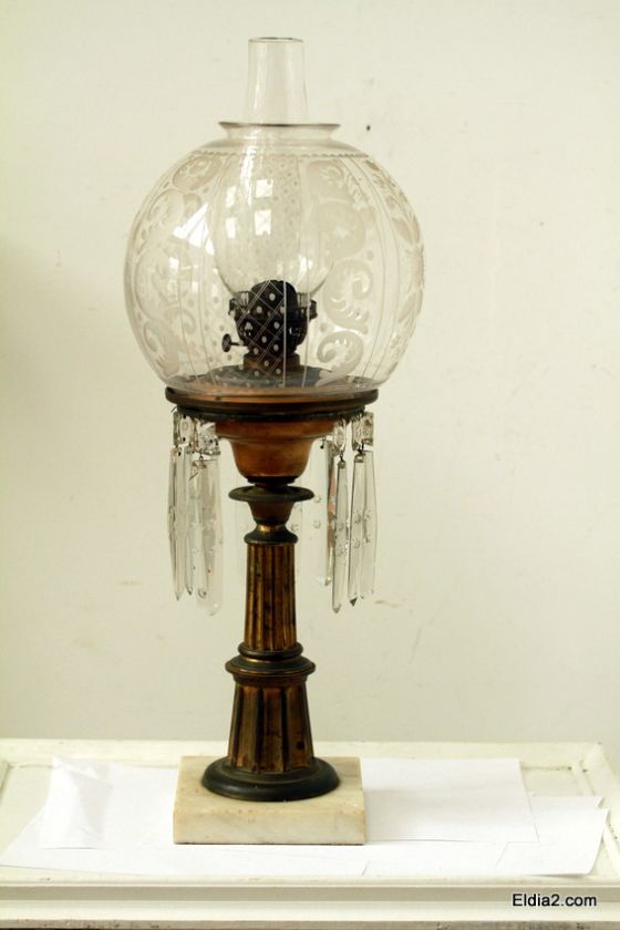 Antique Solar lamp Astral lamp  