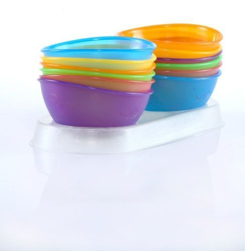 NEW Nuby 4 pack Baby Infant Fun Feeding Bowls BPA FREE  