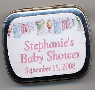 Baby Shower Party Favors Mint Tins girl or boy  
