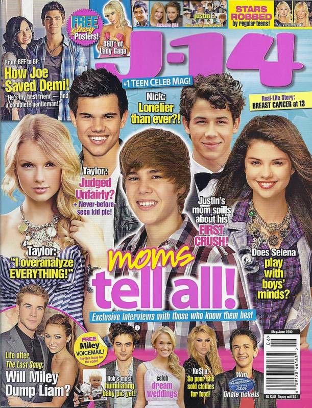 14 MAGAZINE JUSTIN BIEBER TAYLOR LAUTNER SWIFT GOMEZ  