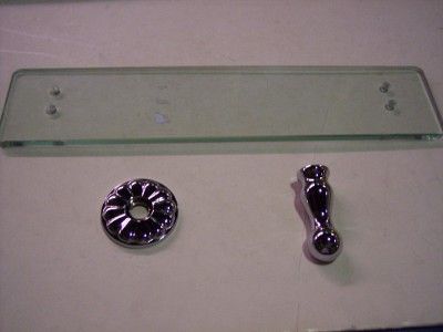 New Baldwin New Orleans Glass Shelf 18 POLISHED CHROME  