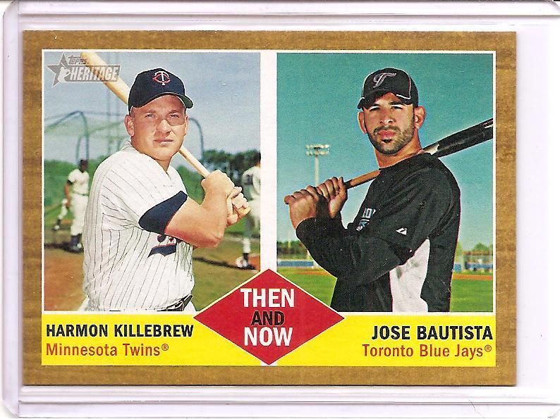   Topps Heritage Then and Now #TN1 Harmon Killebrew Jose Bautista  