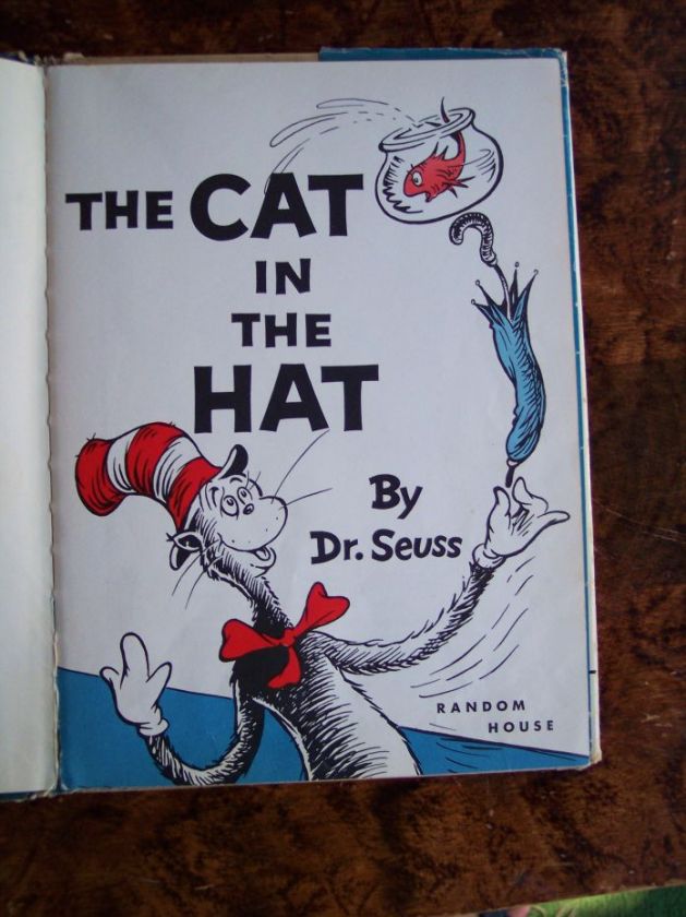 1957 TRUE First Edition Dr Seuss Cat in the Hat w/ dj  