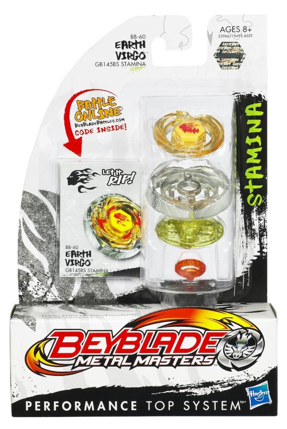 Beyblades Metal Masters Battle Top BB 60 Earth Virgo  