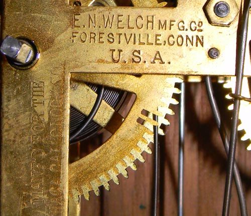 ITHACA CALENDAR CLOCK ROSEWOOD NO 4 HANGING OFFICE  