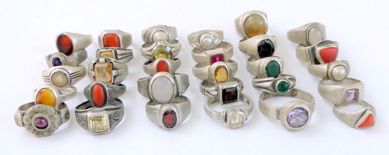 Vintage sterling silver old antique rings lot 30 pcs  