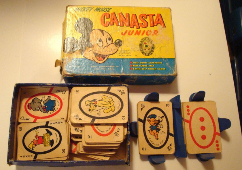 1950s Mickey Mouse Canasta Jr. Game in Original Box  