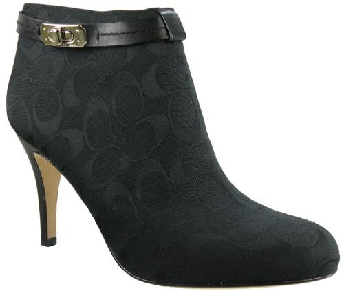 New. $198 Coach Bennett Women Ankle Boots Size 9.5 Black  