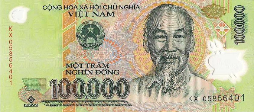 VIETNAM 10x100000=1M DONG POLYMER VIETNAMESE CURRENCY  