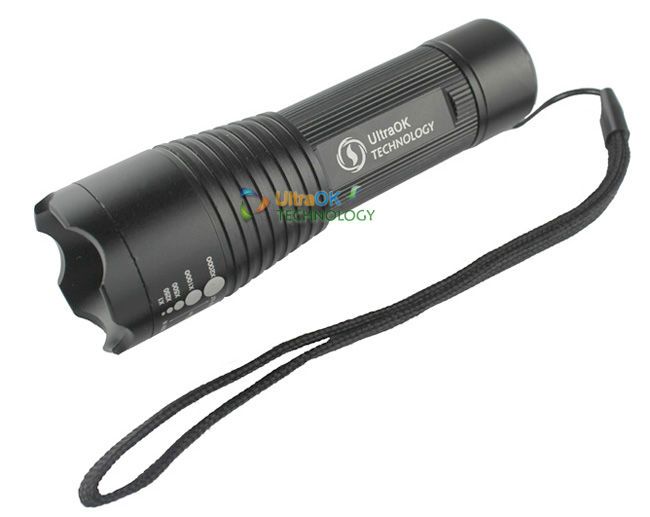 Tactics CREE Q5 LED 300 Lumen Flashlight Torch Lamp AAA  