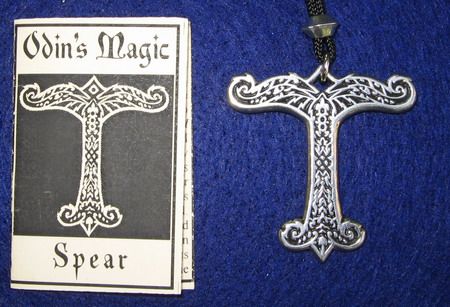 ODINS MAGIC SPEAR GUNGNIR PENDANT NECKLACE pagan  