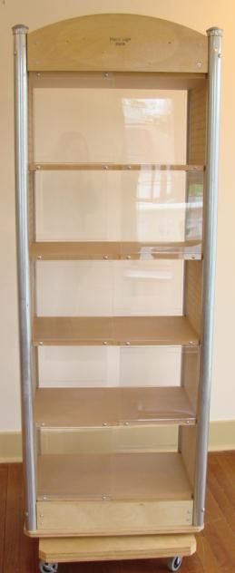 Tshirt Rack Display Case Spinning Plexiglass Store Shop Retail T shirt 