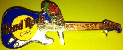 HRC Hard Rock Cafe KEY WEST Parrot GUITAR PIN  