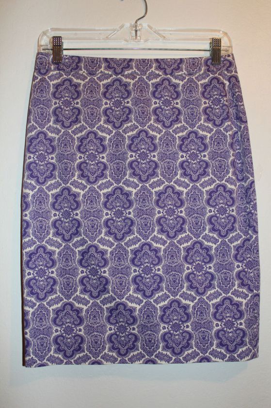 Crew No. 2 Pencil Skirt in in Medallion Paisley NWT Various Sizes 