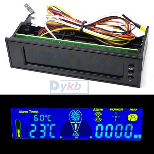 25 Digital LCD Panel CPU HD Temp Sensor Fan Speed Controller