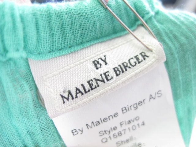 NWT MALENE BIRGER Mint Peasant Top Blouse Size 38 $298  