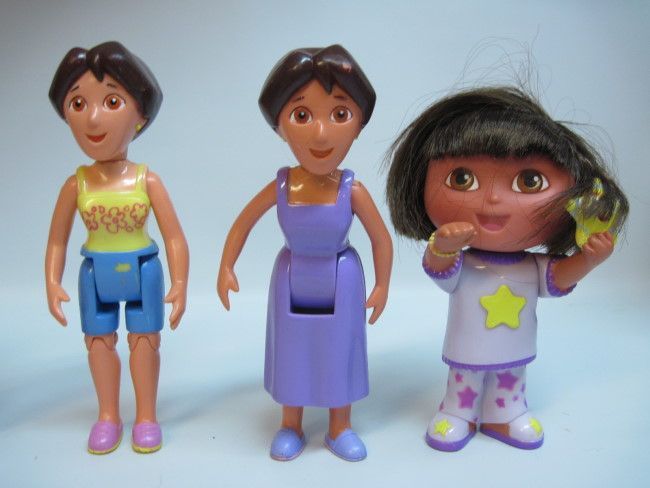 Dora The Explorer Go Diego Characters Grandma Mom Figures Great LOT 