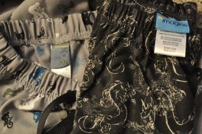   Imagine boys ~ XS 4 5 ~ Loose Fit Pajama Lounge Pants BMX DRAGON PJs