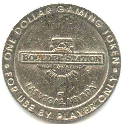 BOULDER STATION LAS VEGAS,NV. DOLLAR GAMING TOKEN L@@K  