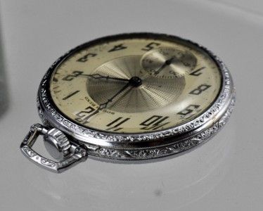 1921 Art Deco South Bend 19J Railroad Grade 429 Pocket Watch Ready to 