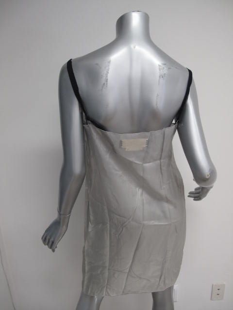 Marni Summer Edition 2010 Gray Sheer Black Strap Slip/Dress 42  