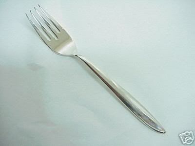 Silver Rhythm Salad Fork by International Sterling  